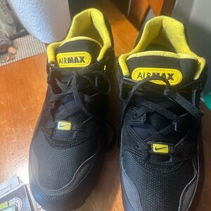 Nike Air Max Black and Yellow Sneakers